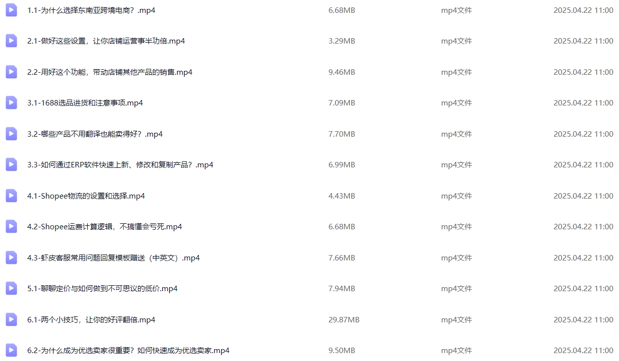 图片[8]-跨境Shopee基础运营实操课-墨熠合众
