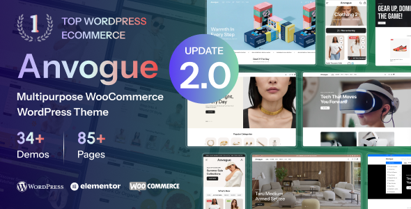 服装网站演示：Anvogue – Multipurpose WooCommerce WordPress Theme-墨熠合众